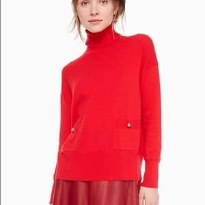 Kate Spade Turtleneck Pocket Sweater - XS
